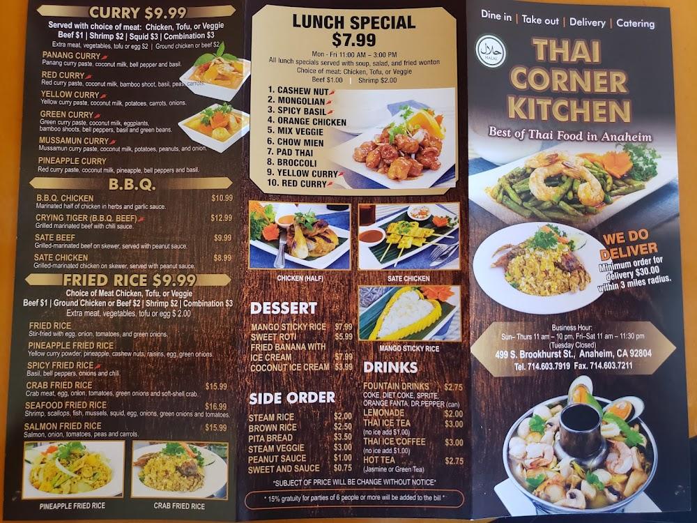 Thai Corner Kitchen Menu image 1