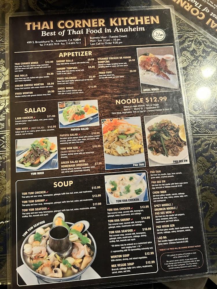 Thai Corner Kitchen Menu image 2